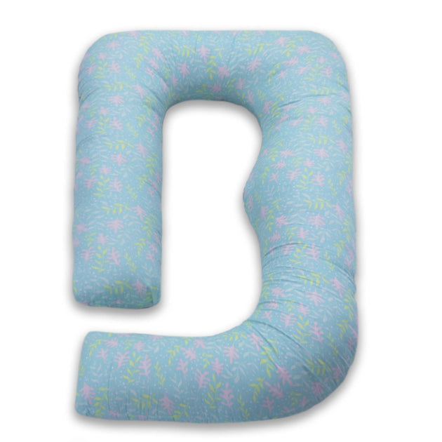 Green Floral Coozly Belly Back Pregnancy Pillow