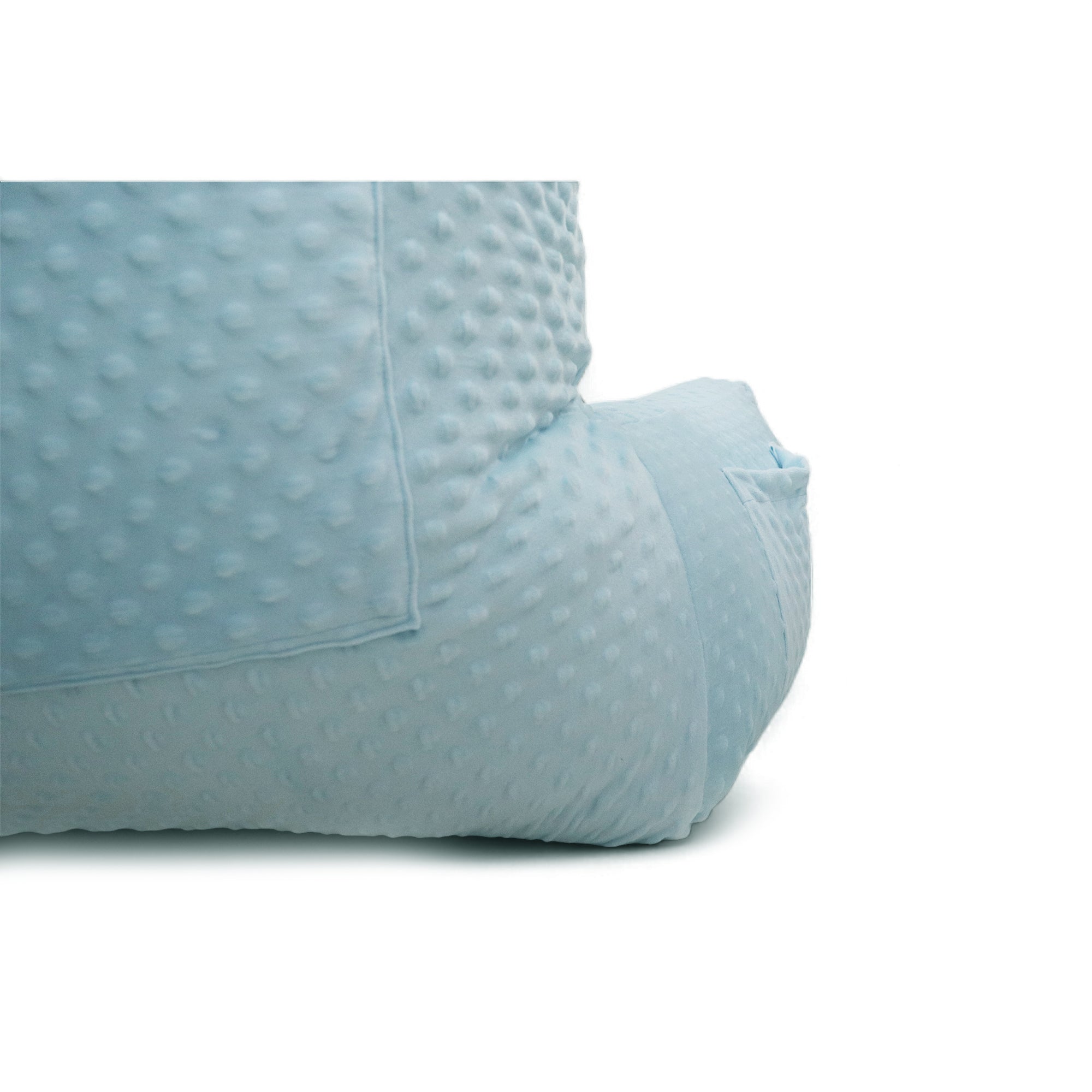 Backrest Pillow | Back Support Cushion | High Armrest - Blue Embossed