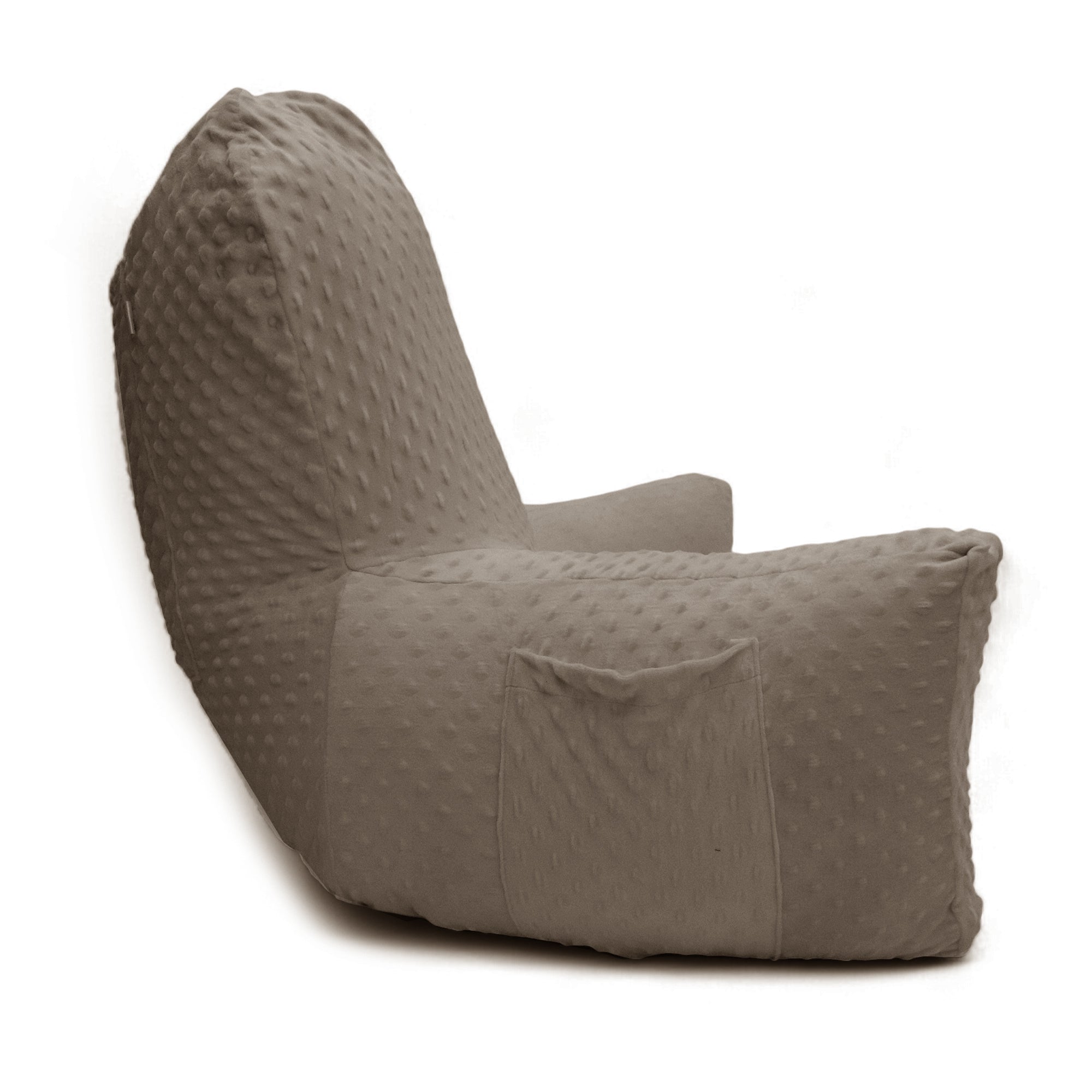 Backrest Pillow | Back Support Cushion | High Armrest - Beige Embossed
