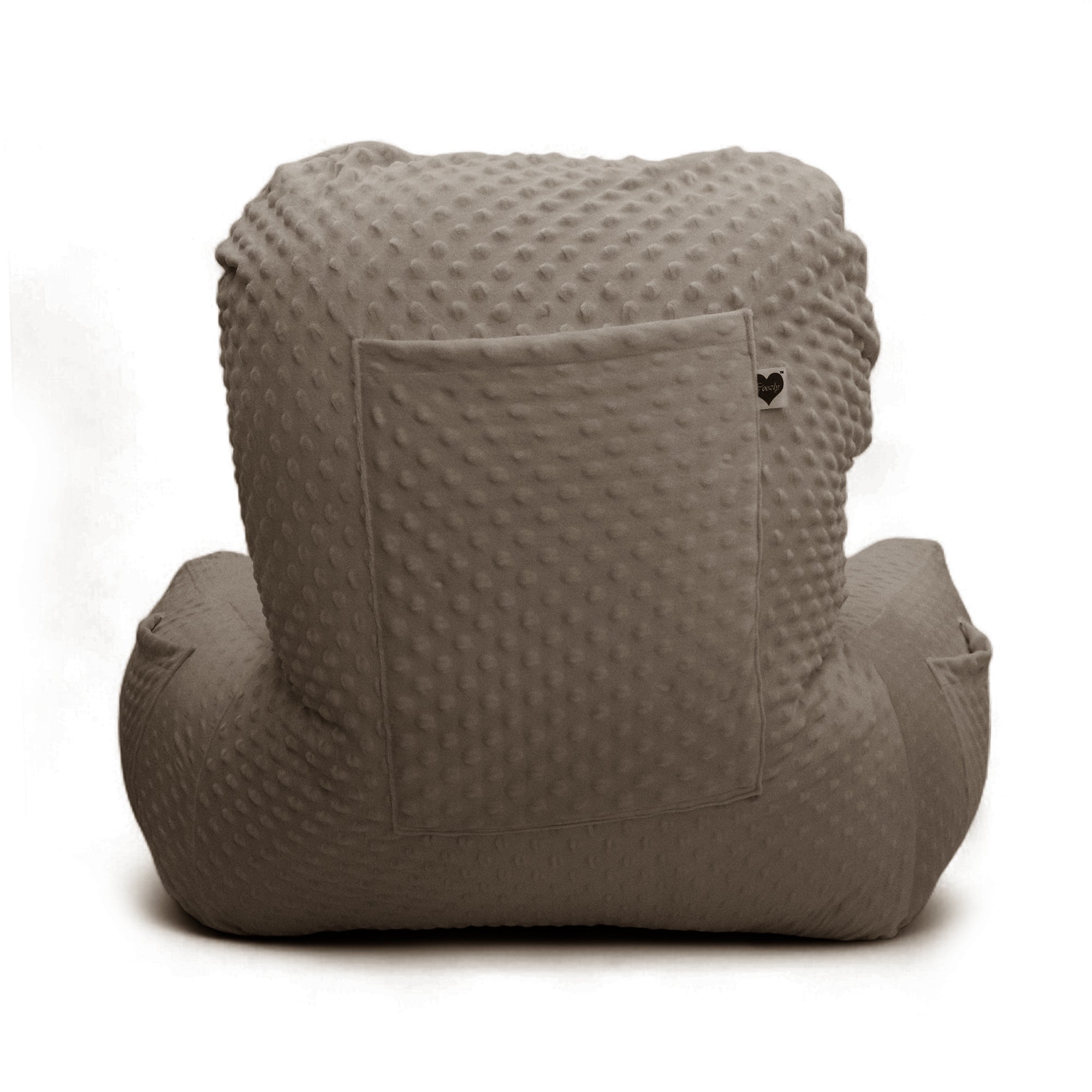 Backrest Pillow | Back Support Cushion | High Armrest - Beige Embossed