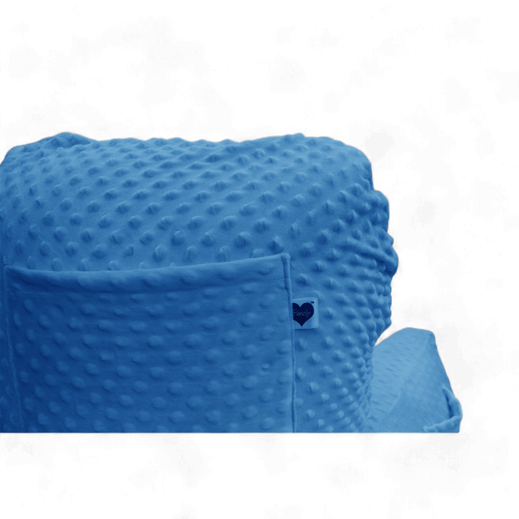 Backrest Pillow | Back Support Cushion | High Armrest - Dod Blue Embossed
