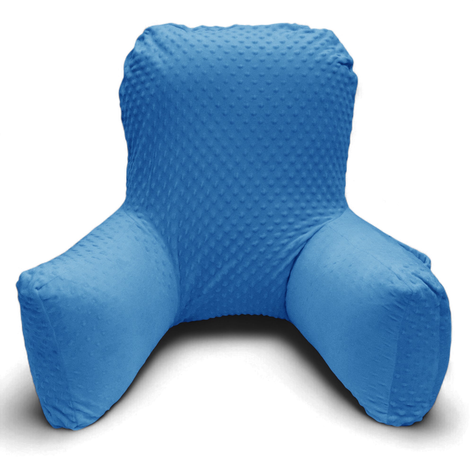 Backrest Pillow | Back Support Cushion | High Armrest - Dod Blue Embossed