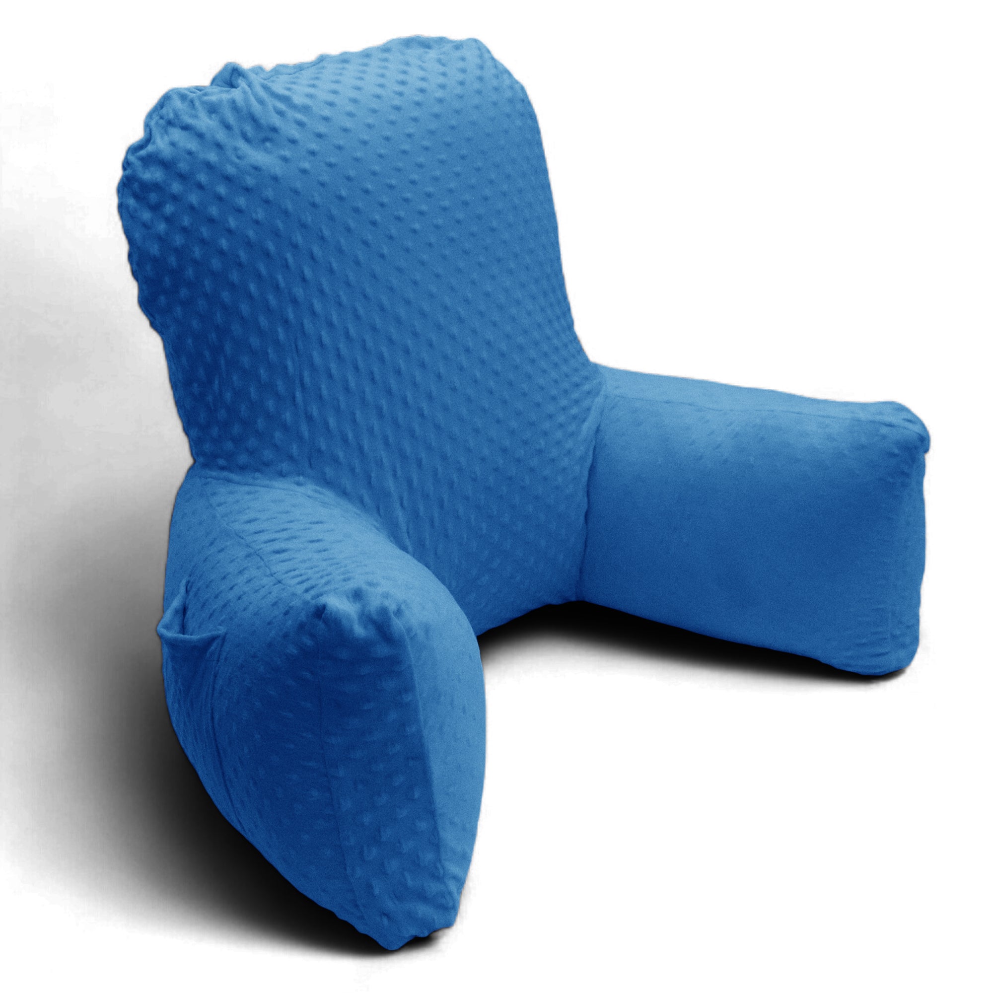 Backrest Pillow | Back Support Cushion | High Armrest - Dod Blue Embossed