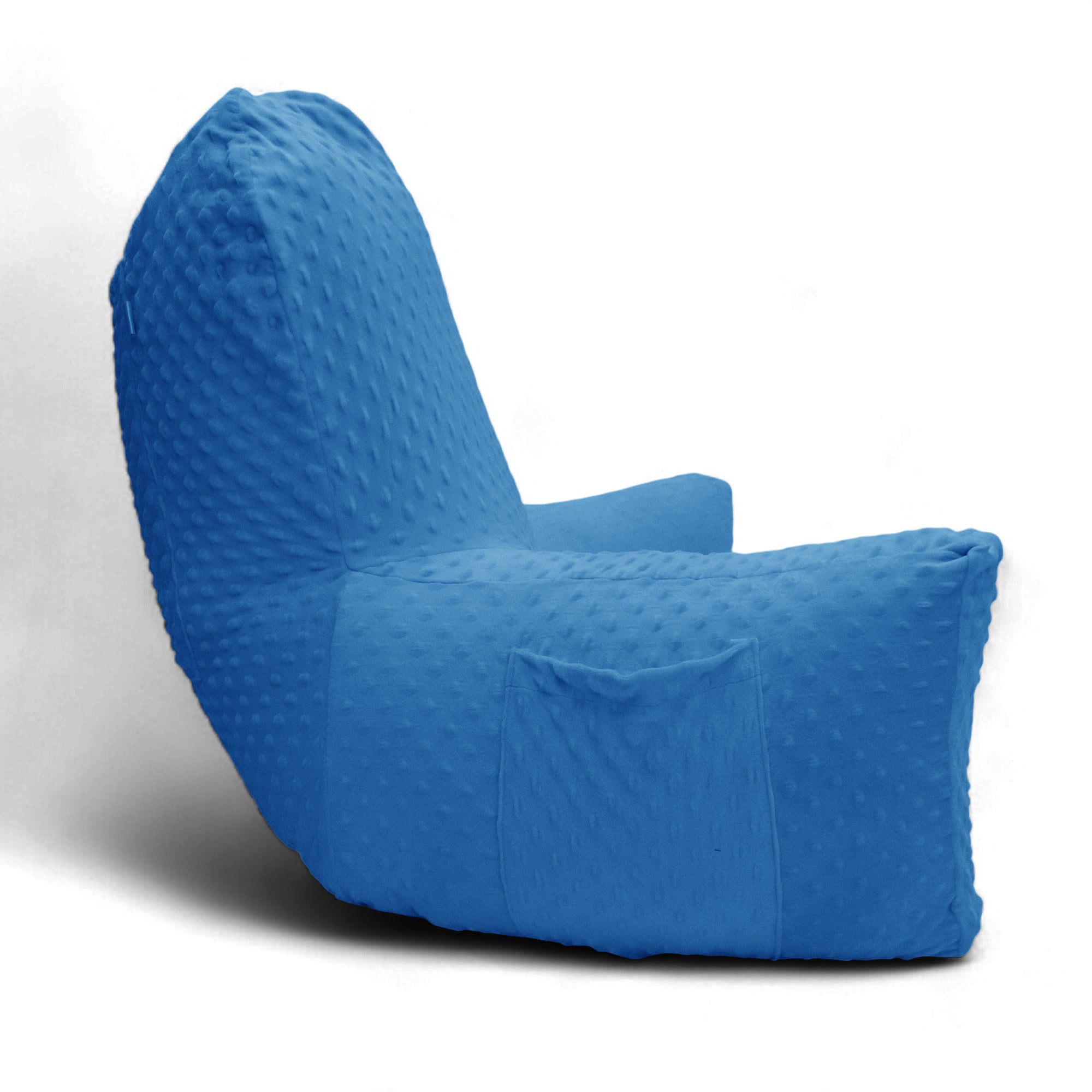 Backrest Pillow | Back Support Cushion | High Armrest - Dod Blue Embossed