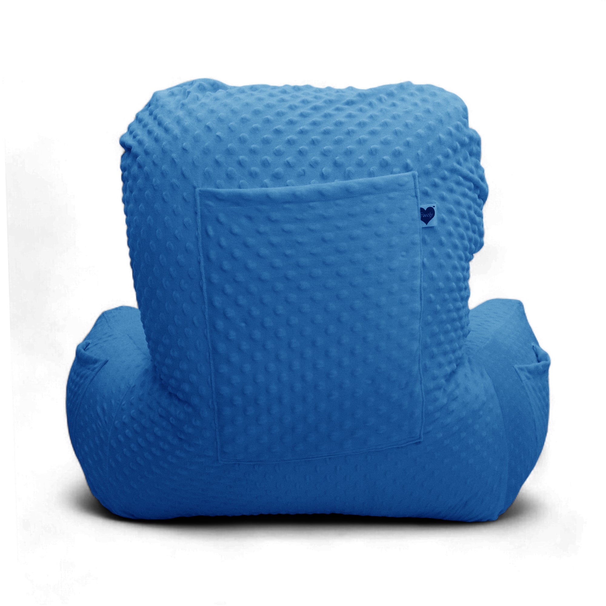 Backrest Pillow | Back Support Cushion | High Armrest - Dod Blue Embossed
