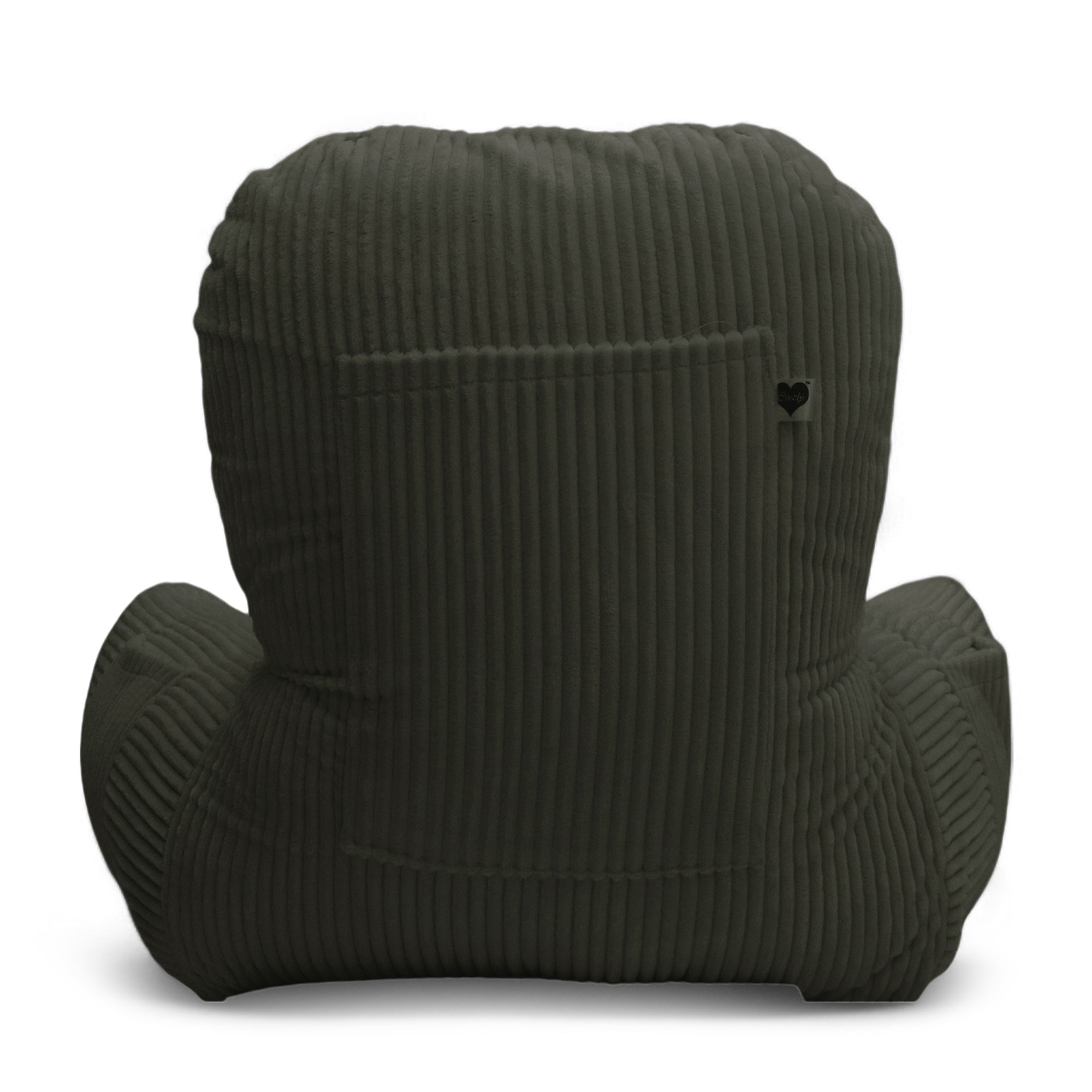 Backrest Pillow | Back Support Cushion | High Armrest - Bottle Green Stripes