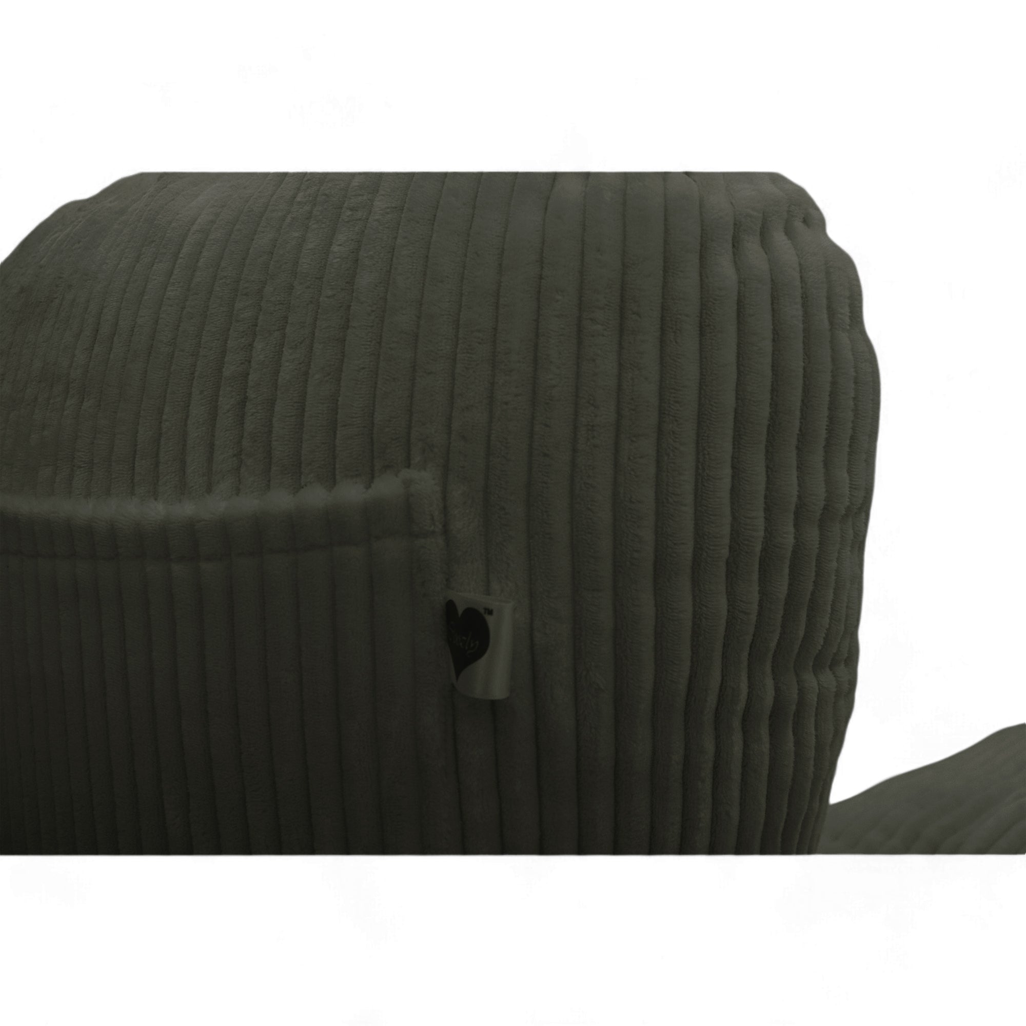 Backrest Pillow | Back Support Cushion | High Armrest - Bottle Green Stripes