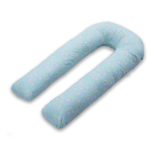 Green Floral Super Premium U Shape Pregnancy Body Pillow Coozly