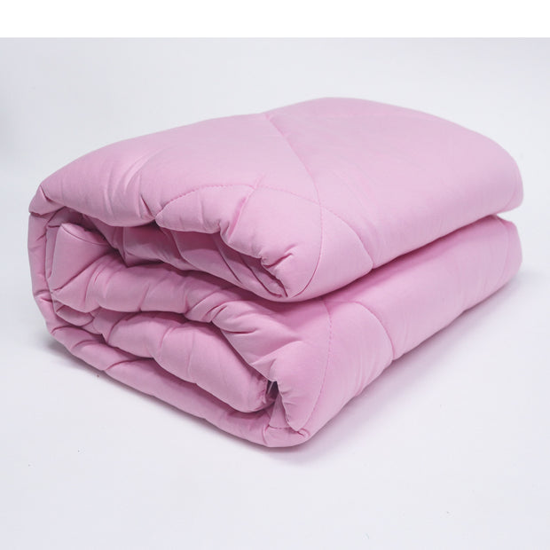 Light Pink 100% Cotton Tshirt Duvet/Blanket - 60X90 inches