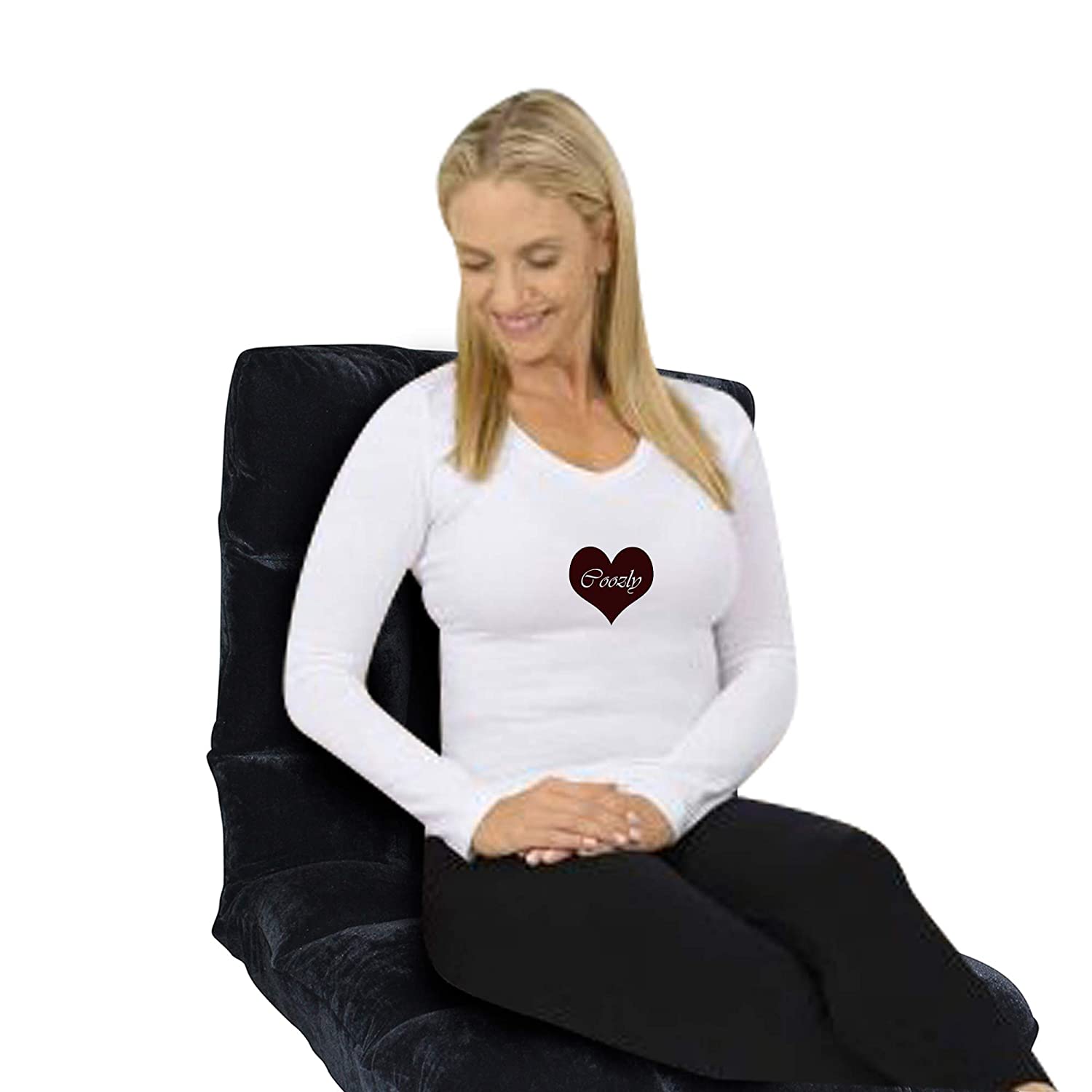 Coozly AutoFlex Ergonomic Adjustable Seat Striped Olive Green