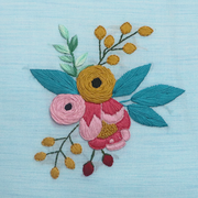 Flora Hand Embroidered Cushion