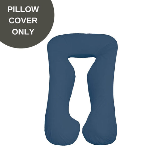 Cover Only - Body Contour Pregnancy Pillow Cover - Navy Blue