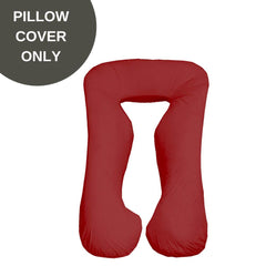 Cover Only - Body Contour Pregnancy Pillow Cover - Red