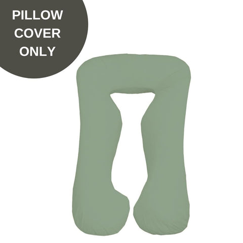 Cover Only - Body Contour Pregnancy Pillow Cover - Sage Green