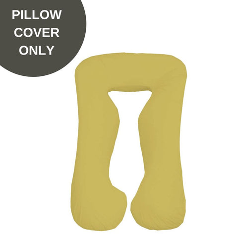 Cover Only - Body Contour Pregnancy Pillow Cover - Yellow