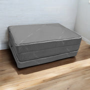 Grey Three Fold Foam Mattress | Foldable Mattress with Removable Covers | High Resilience Super Soft Foam