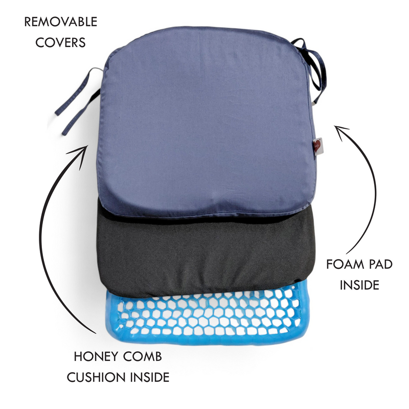 Honeycomb Seat Support Cushion with Cover