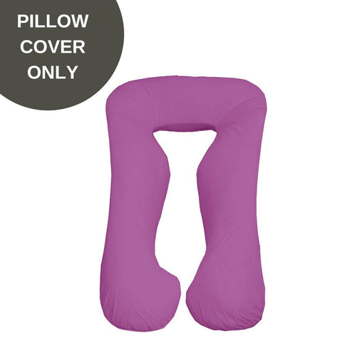 Cover Only - Body Contour Pregnancy Pillow Cover - Fuschia