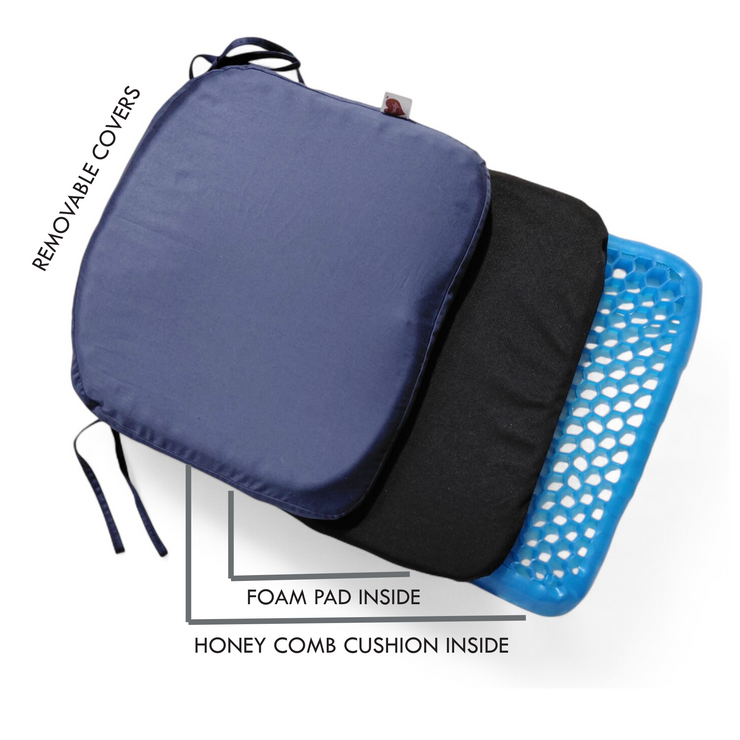 Honeycomb Seat Support Cushion with Cover