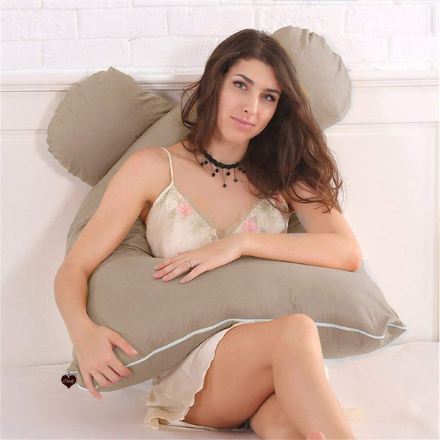 Beige - Coozly Basic Body Contour Pregnancy Pillow