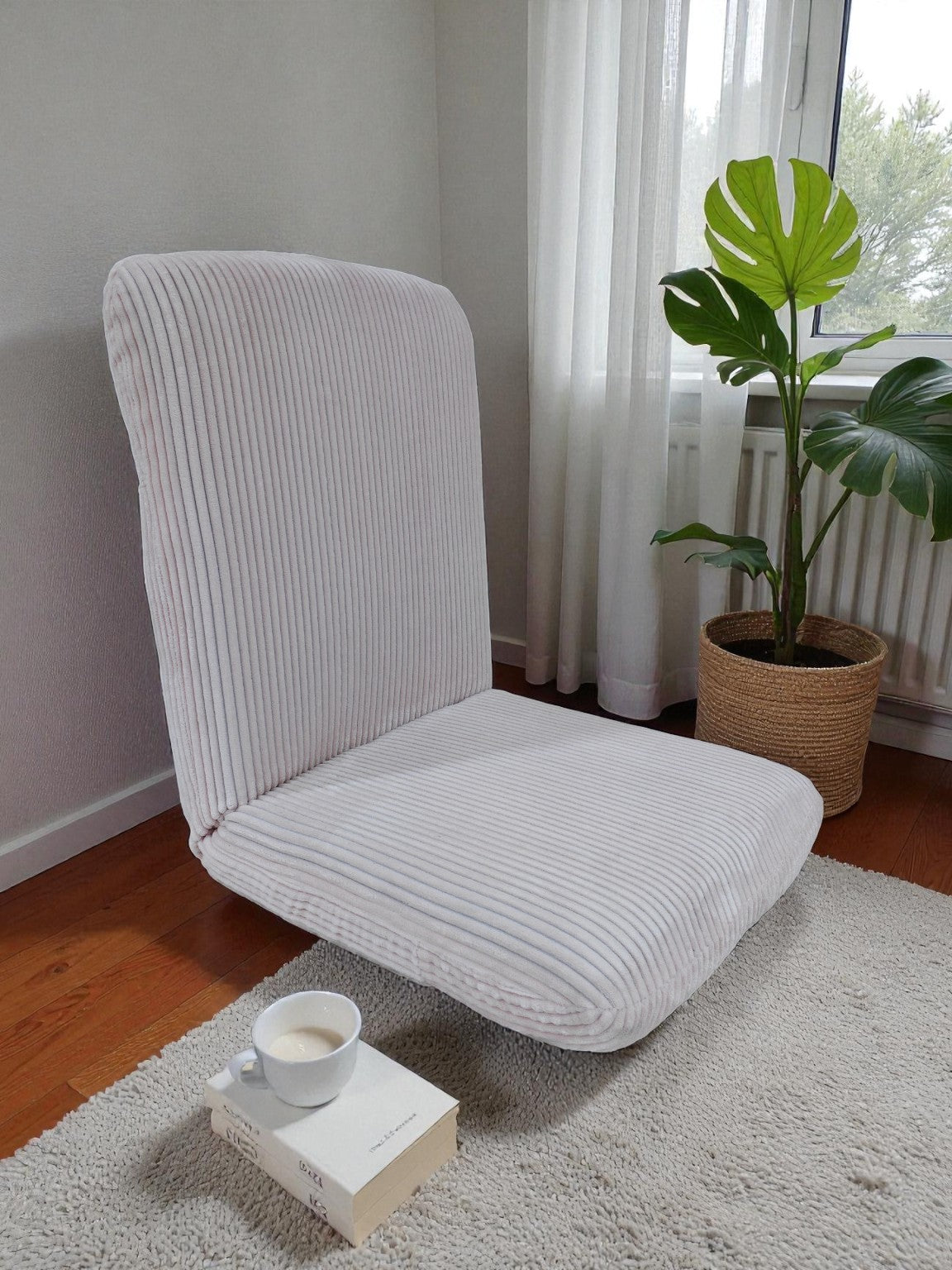 Coozly AutoFlex Ergonomic Adjustable Seat Striped Light Pink