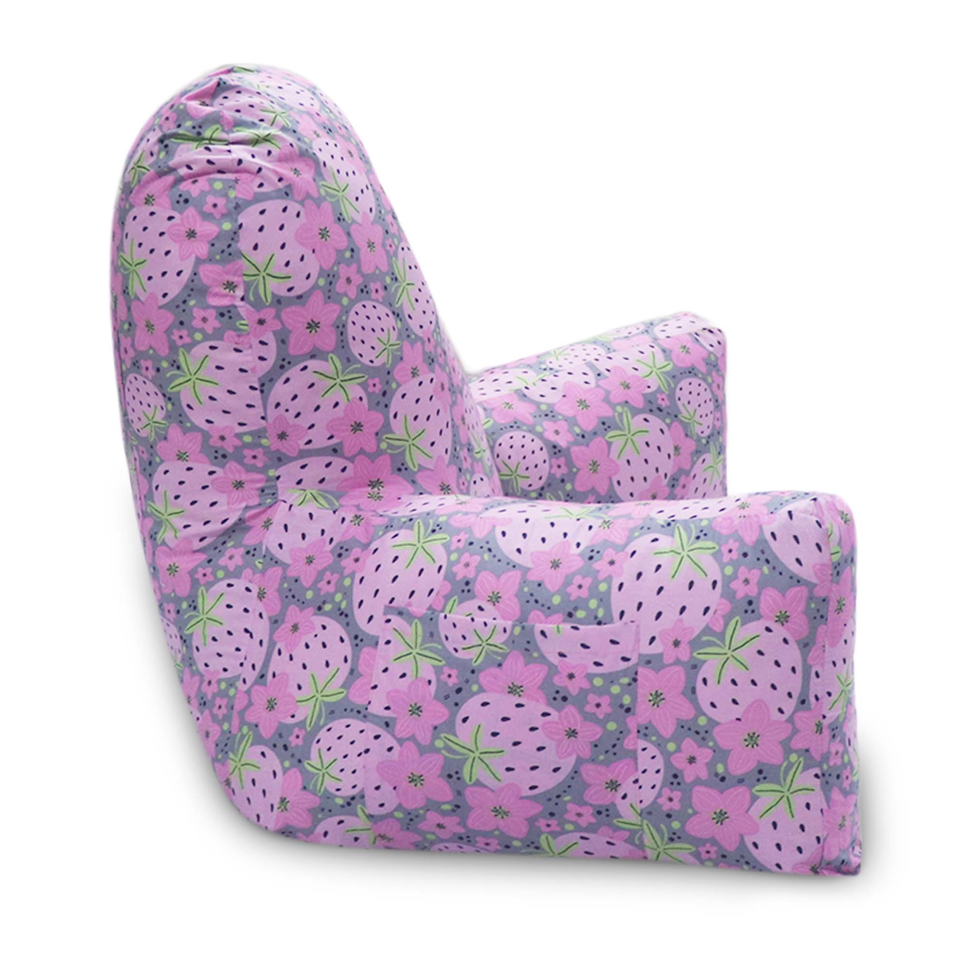 Backrest Pillow | Back Support Cushion | High Armrest - Very Berry