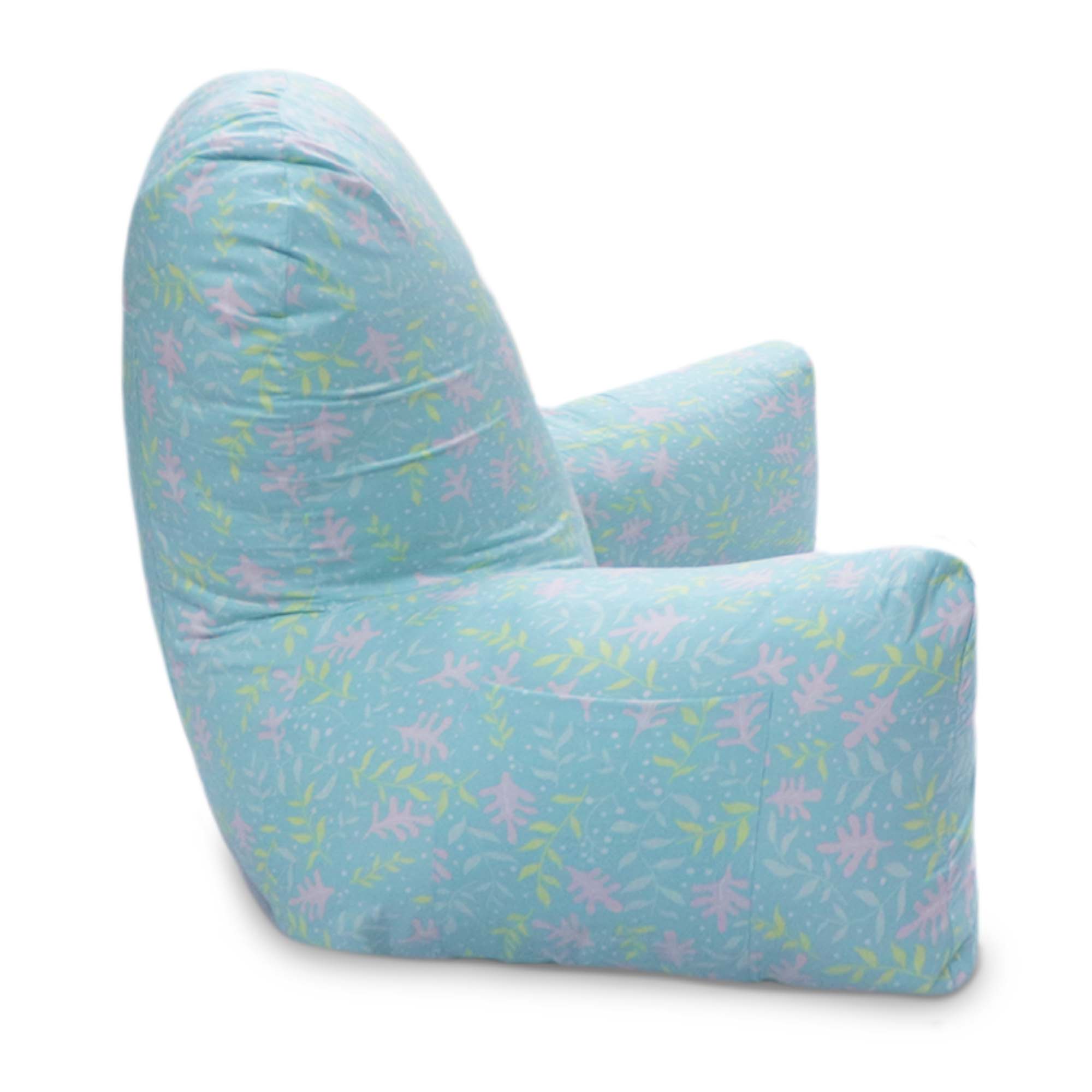 Backrest Pillow | Back Support Cushion | High Armrest - Green Flora