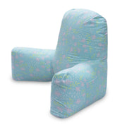 Backrest Pillow | Back Support Cushion | High Armrest - Green Flora