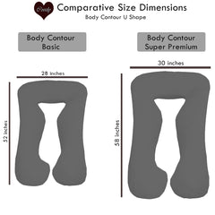 Grey - Coozly Basic Body Contour Pregnancy Pillow