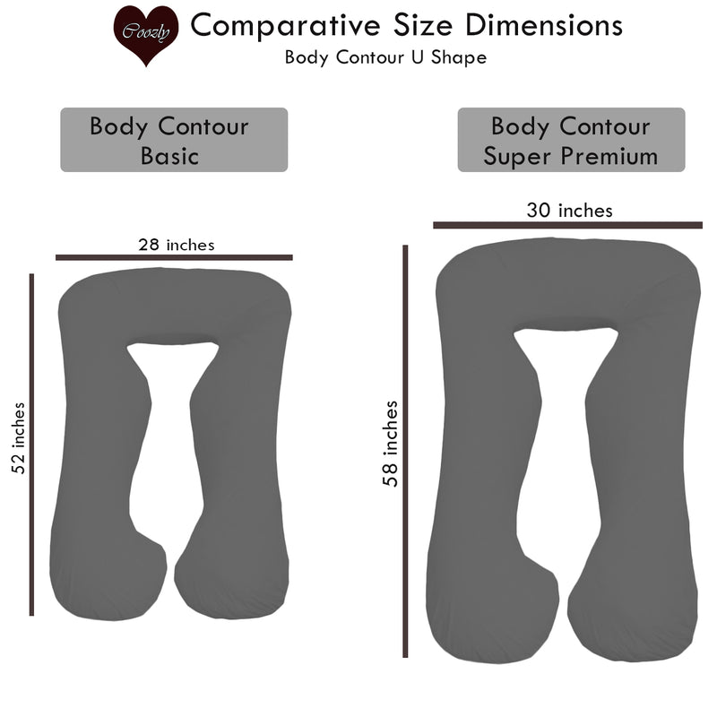 Beige - Coozly Basic Body Contour Pregnancy Pillow