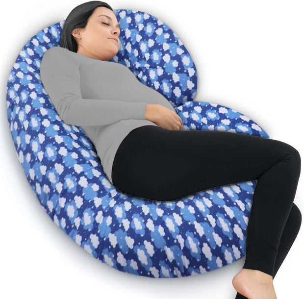 Blue Clouds - C Super Premium Pregnancy Body Pillow | Maternity Pillow