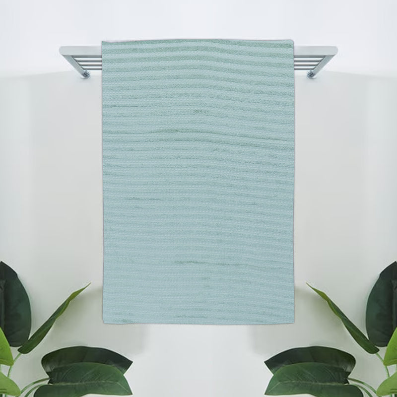 Duo Blue-Dermbrandt Premium Bath Towels with Loofah