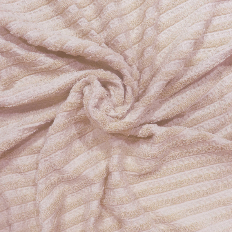 Duo Peach- Dermbrandt Premium Bath Towels with Loofah
