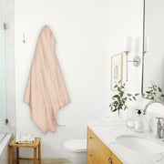 Duo Peach- Dermbrandt Premium Bath Towels with Loofah