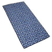 Cotton Fabric Foldable Floor Mattress with 1 inch Thick Foam and Fibre Padding | Size 72 X 36 Inches | Portable, Lightweight Travel Mat in Carry Bag Style (Clouds)