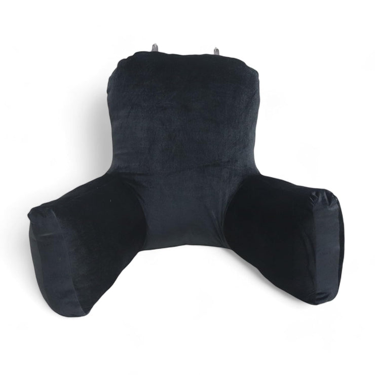 Backrest Pillow | Back Support Cushion | High Armrest - Velvet Grey