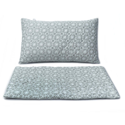 Coozly Set of 2 Quilted Pillow Cases | 100% Cotton Fabric | 45 X 70 Cms | Large Pillow Covers | Quilted Front (Beige KScope)