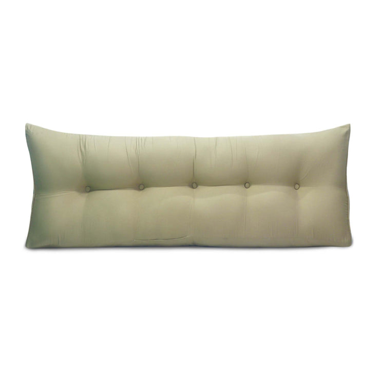 Khaki HeadBoard Bed/Floor Cushion
