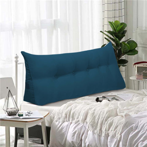 Blue HeadBoard Bed/Floor Cushion
