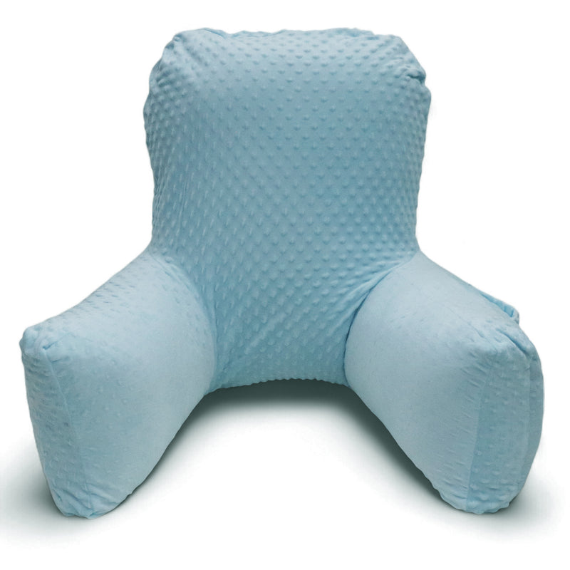 Backrest Pillow | Back Support Cushion | High Armrest - Blue Embossed