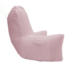 Backrest Pillow | Back Support Cushion | High Armrest - Pink Embossed