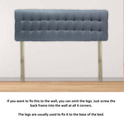 Outer Foam Dark Grey HeadBoard Bed Cushion