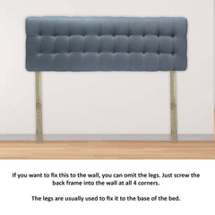 Outer Foam Light Grey HeadBoard Bed Cushion