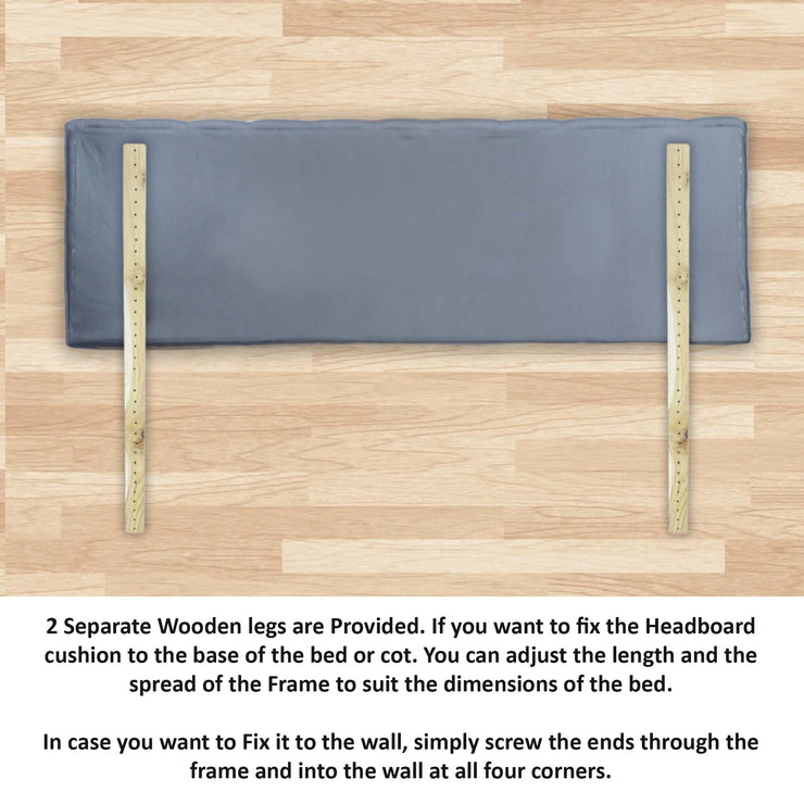 Outer Foam Khaki HeadBoard Bed Cushion