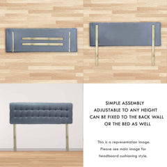 Outer Foam Light Grey HeadBoard Bed Cushion