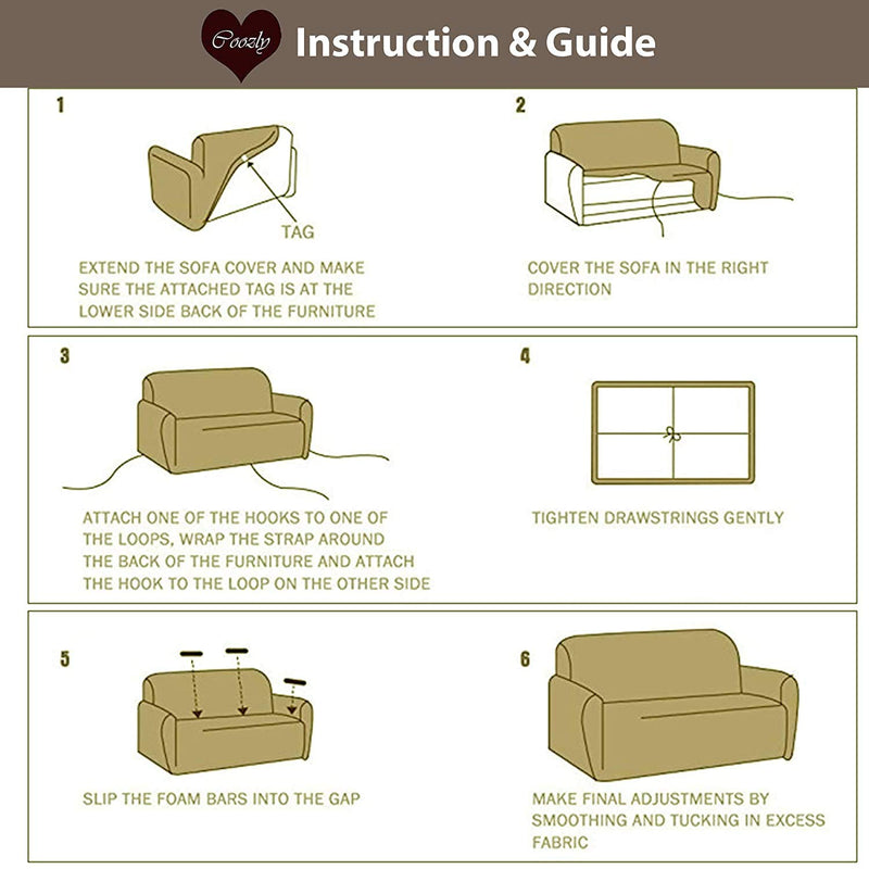 Polar Fleece Coozly Lancom Sofa Covers | Stretchable Sofa Slip Covers