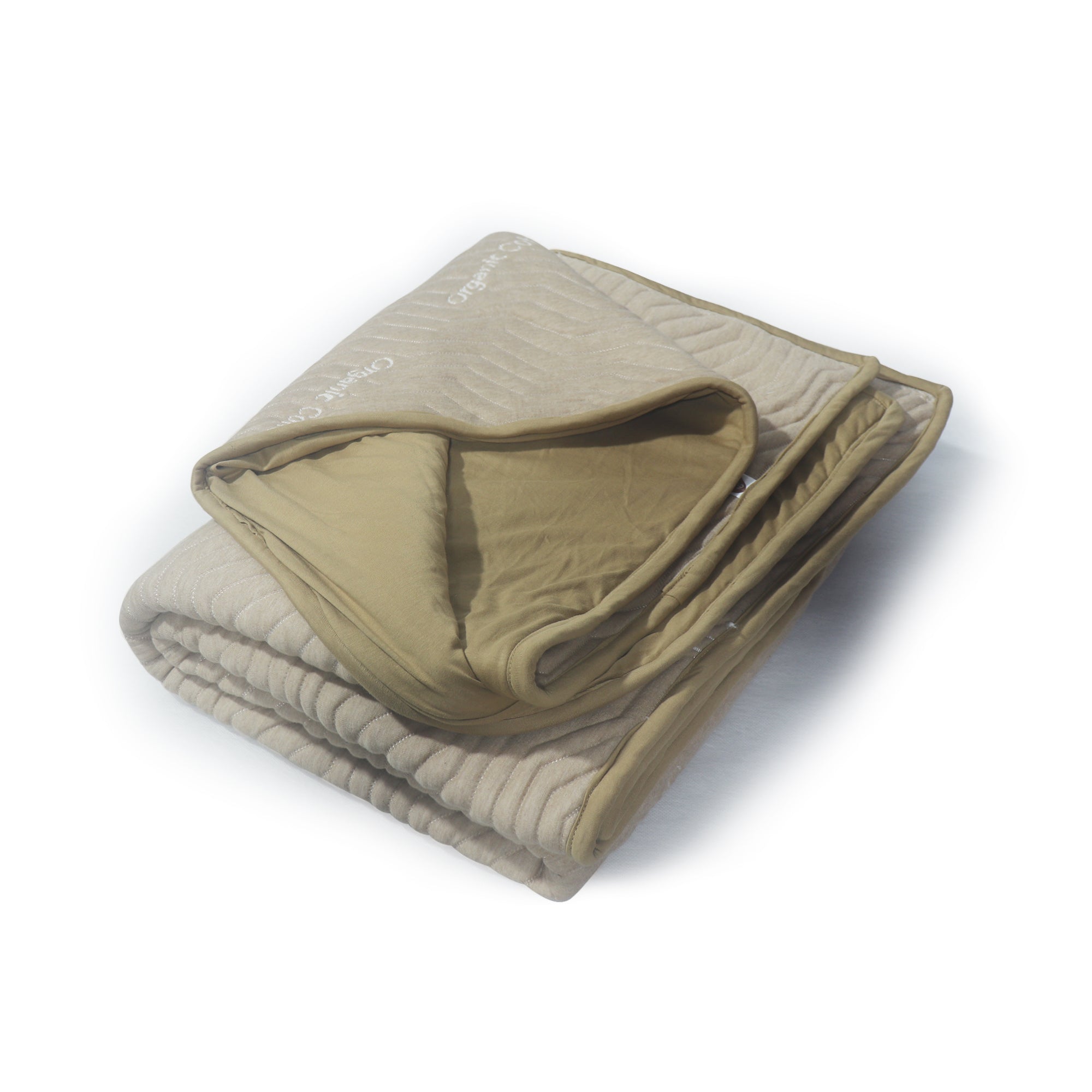 Beige AC 100% Cotton Outer Blanket - Jersey Jaquard