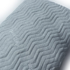 Grey AC 100% Cotton Outer Blanket - Jersey Jaquard