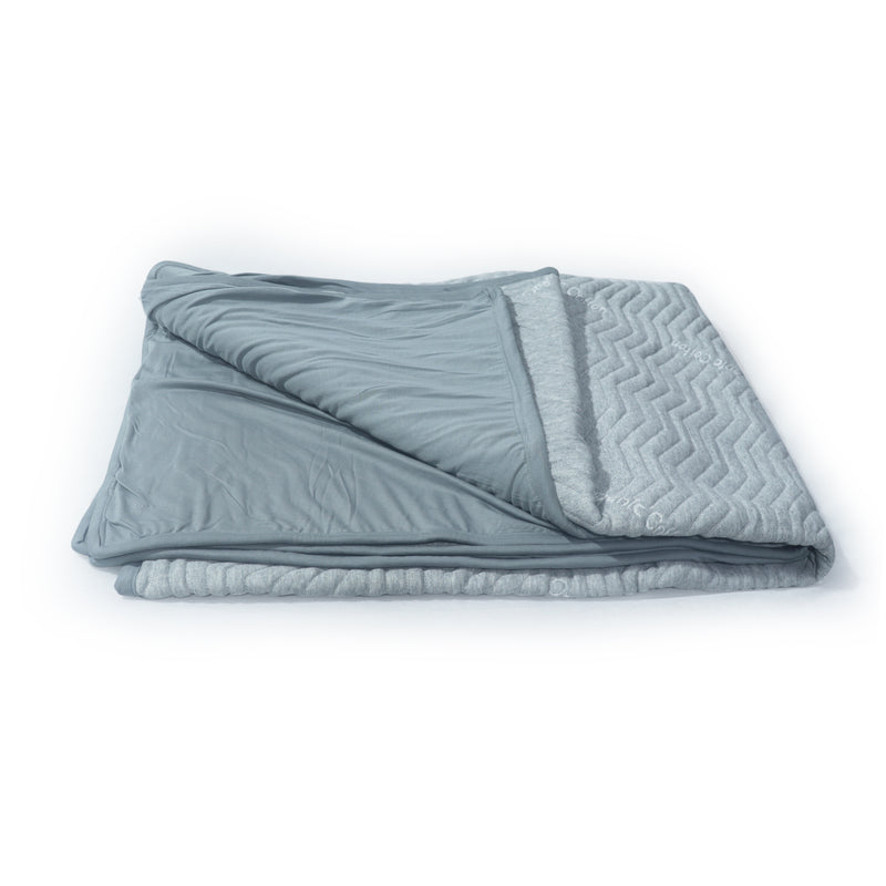 Grey AC 100% Cotton Outer Blanket - Jersey Jaquard