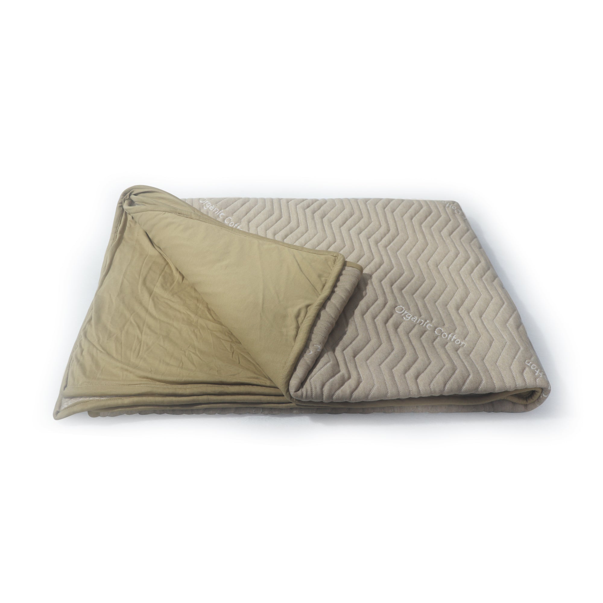 Beige AC 100% Cotton Outer Blanket - Jersey Jaquard